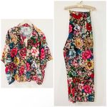 Johnny Was 100% silk floral pajama set NWT Photo 1