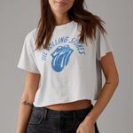 American Eagle Rolling Stones Cropped T-shirt Photo 0