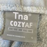 TNA Soft Blue Fleece Joggers Size L Photo 4