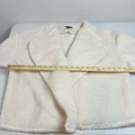 EXPRESS Women’s Beige Classic Soft Sherpa Teddy Open Front Jacket Size Medium Photo 7