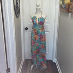 Trina Turk Revolve Tokyo Bay Maxi Halter Dress in Aqua Photo 4