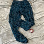 Young Fabulous and Broke  Blue Leopard Print Pants Photo 4