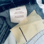 American Eagle distressed mini denim Jean skirt with/ pink stitching & rhinestones Photo 6