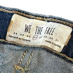We The Free  Free People Dark Wash Jeans Distressed Raw Chewed Hem Size 27 Photo 9