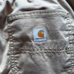 Carhartt Women's FR Canvas Golden Khaki Rugged Flex Relaxed Fit pant Size 8 Photo 6