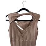 AKNVAS Sevrine Glitter Twisted Midi Dress Champagne Pink Size Small NWT Photo 7