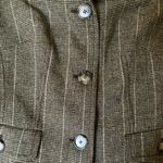 AT Studio Wool Y2K Women’s Brown/Green Blazer Green Size 10 Photo 3