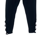 Alphalete  High Rise Cut Out Leggings Women’s Size Small Black Logo Stretch Pull Photo 6