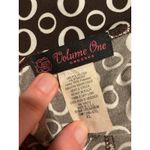 Y2K Brown Geometric Ruffle Dress XL Women's V Photo 5