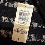 Alfani  Sheath Dress Womans Size 12 Black Floral Lace Overlay Sleeveless NWT Photo 5