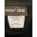 Paper doll junior skirt side ruffle detail back zipper size 7 Black Photo 3