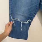 Levi's Wedgie Straight Medium Wash Raw Ankle Jeans size 28 Photo 6