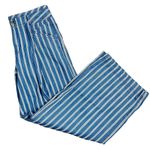 American Eagle AE Wide Leg Classic Stripe Jeans Size 4 Tie Belt Photo 5