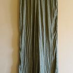 Skies Are Blue NWT  Green Satin Flowy Pants Photo 3