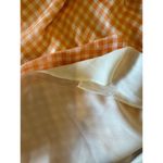 LPA  Revolve Dress Women XXS Orange White Gingham Check Cowl Neck Front Slit Midi Photo 9