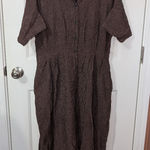 Poetry  Maxi Button Button Up Linen Dress W8 Brown Photo 0