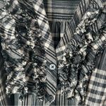 Banana Republic  Gingham Plaid Button Front Mini Dress Size 6 Photo 5