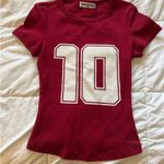 Princess Polly Red Fitted Top Photo 0