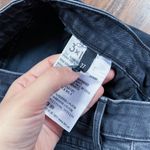 3x1  • Split-Seam Skinny Mid-Rise Jeans black stretch denim raw hem ankle cropped Photo 3