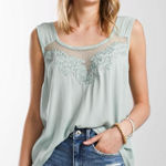 Daytrip 🆕 Embroidered Mesh Tank Top Photo 0