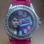 Justin Bieber Hot Pink JB1261 Accutime Wrist Watch 2012 Rock Pop Photo 0