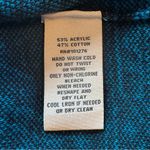 5 Twelve Long Sleeve Black Teal Blue Patterned Sweater Knit Dress Medium M Photo 7