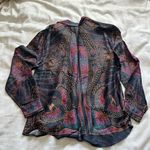 Farm Rio  Paisley Button-Up Shirt Photo 4