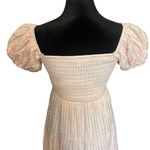 Mabel Mable Pink/White Grid Pattern Maxi Dress NWOT Photo 2