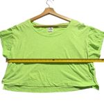 PINK - Victoria's Secret Victoria’s Secret PINK Crop Top Neon Green XS Extra Small Dog Logo Tee T-Shirt Photo 8