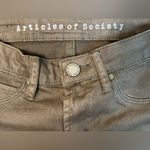 Articles of Society Military Green Denim Pants Size 24 Photo 4