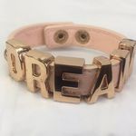BCBGeneration BCBG Generation rose gold DREAM pink leather bracelet Photo 0
