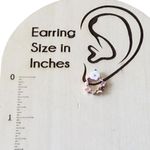 Ramla Rose Gold Crystal Pearl Flower Stud Earrings Dainty Butterfly Design NWOT Photo 8