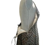 SheIn  X CW2 polka dot & plant print halter neck backless high low mesh dress M Photo 10