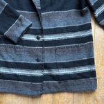 Arizona Jeans y2k  Co. Wool Striped Black and Gray Cardigan Medium Photo 3