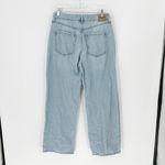Hollister ultra high ride baggy light was wide leg jeans school retro sz 8 Photo 1