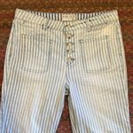 Blank Paige  DENIM COLLECTION BLUE & WHITE PARALLEL STRIPE BUTTON FRONT JEANS Photo 2