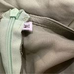 SheIn Green Satin Plunge Neck Long Sleeve Dress Medium M Photo 6