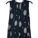 Free People  Retro Medallion Tree Swing Tunic Dress Black Small Photo 8