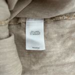 J.Jill Linen Stretch Pants Beige Wheat Side Zipper Elastic Back Waist Size Large Photo 7