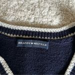 Brandy Melville  Dark Blue V-Neck Sweater Vest Photo 1