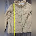 J.Crew  Frenchie Ruffle Khaki Tan Shacket Button Down  Cotton Jacket 6 Business Photo 4