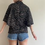 Fever Zebra Cardigan Tie Waist Size Xl Photo 3