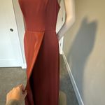 Celebrate DB Studio Cinnamon Long Formal Dress Red Size 8 Photo 3