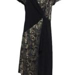 Custom asymmetrical metallic paisley special occasion formal cocktail dress 10 Photo 0