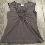 Matilda Jane Women’s  size small S gray rouched gathered sleeveless tank top Photo 0