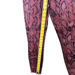 L'Agence Pants Womens 25 Pink Snake Print Margot Skinny High Rise Garnet Aurora Photo 9