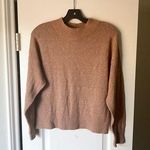 Reformation Sweater Elle Ribbed Marled Mock-Neck Yak Winter Toffee XS GUC Photo 0