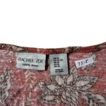 Rachel Roy Coral Pink Floral Linen Blouse Women's Top Size XL | 73-8 Photo 2