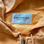 Emanuel Ungaro Orange Lightweight 100% Silk Hooded Jacket Photo 2
