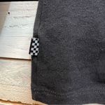 Vans Black Butterfly Logo Long Sleeve Lettuce Hem Y2K Skater Graphic Top Women L Photo 5